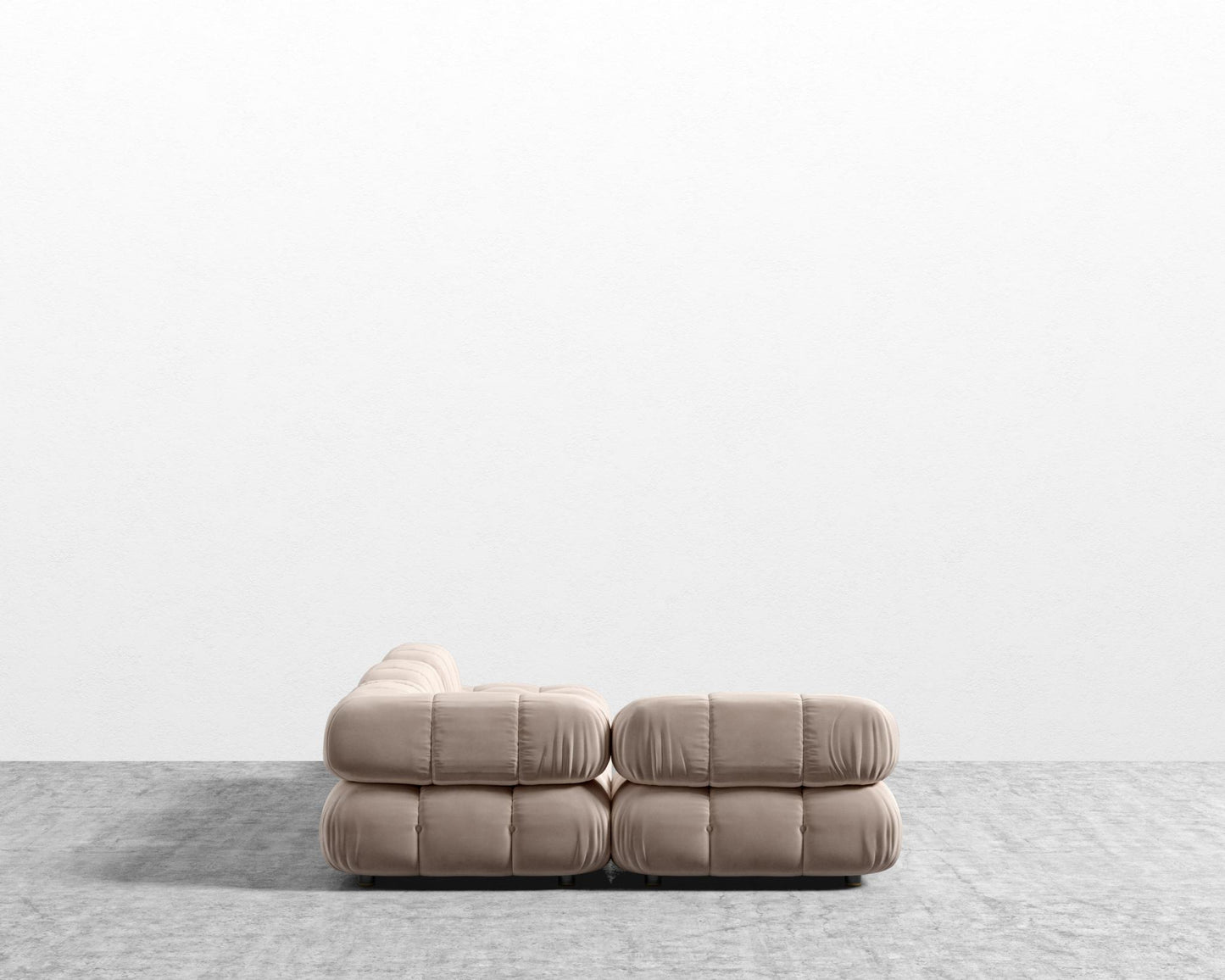 Belia Modular Sectional - Plush Velvet - Blush