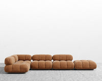 Belia Modular Sectional - Venice Vegan Suede - Cider
