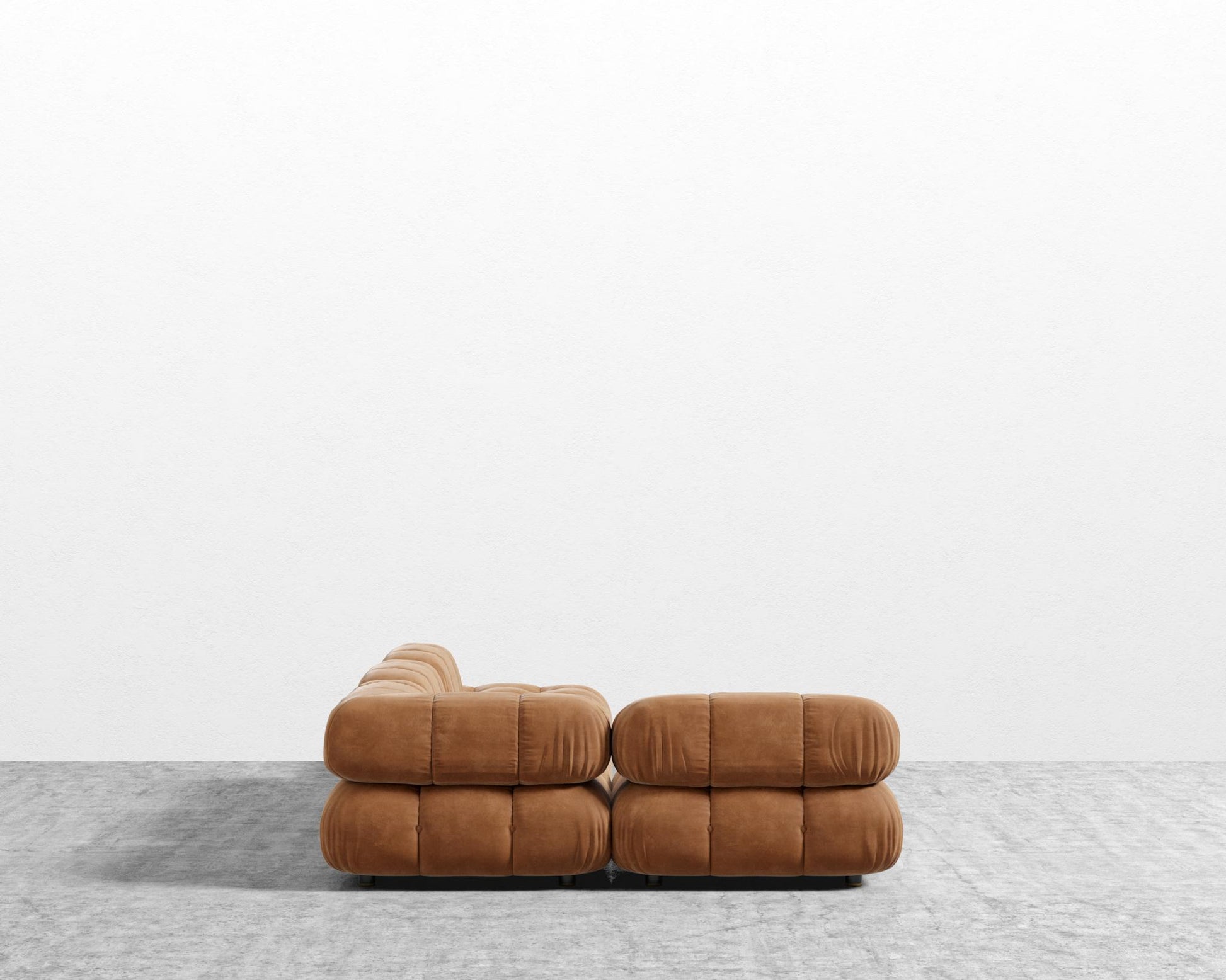 Belia Modular Sectional - Venice Vegan Suede - Cider