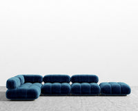 Belia Modular Sectional - Plush Velvet - Cobalt