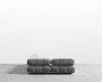Belia Modular Sectional - Plush Velvet - Glacier Grey