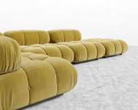 Belia Modular Sectional - Plush Velvet - Golden Beryl