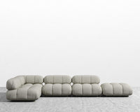 Belia Modular Sectional - Plush Weave - Oyster