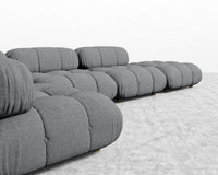 Belia Modular Sectional - Plush Weave - Porpoise
