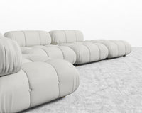 Belia Modular Sectional - Trento Microfiber Leather - Trento Eggshell