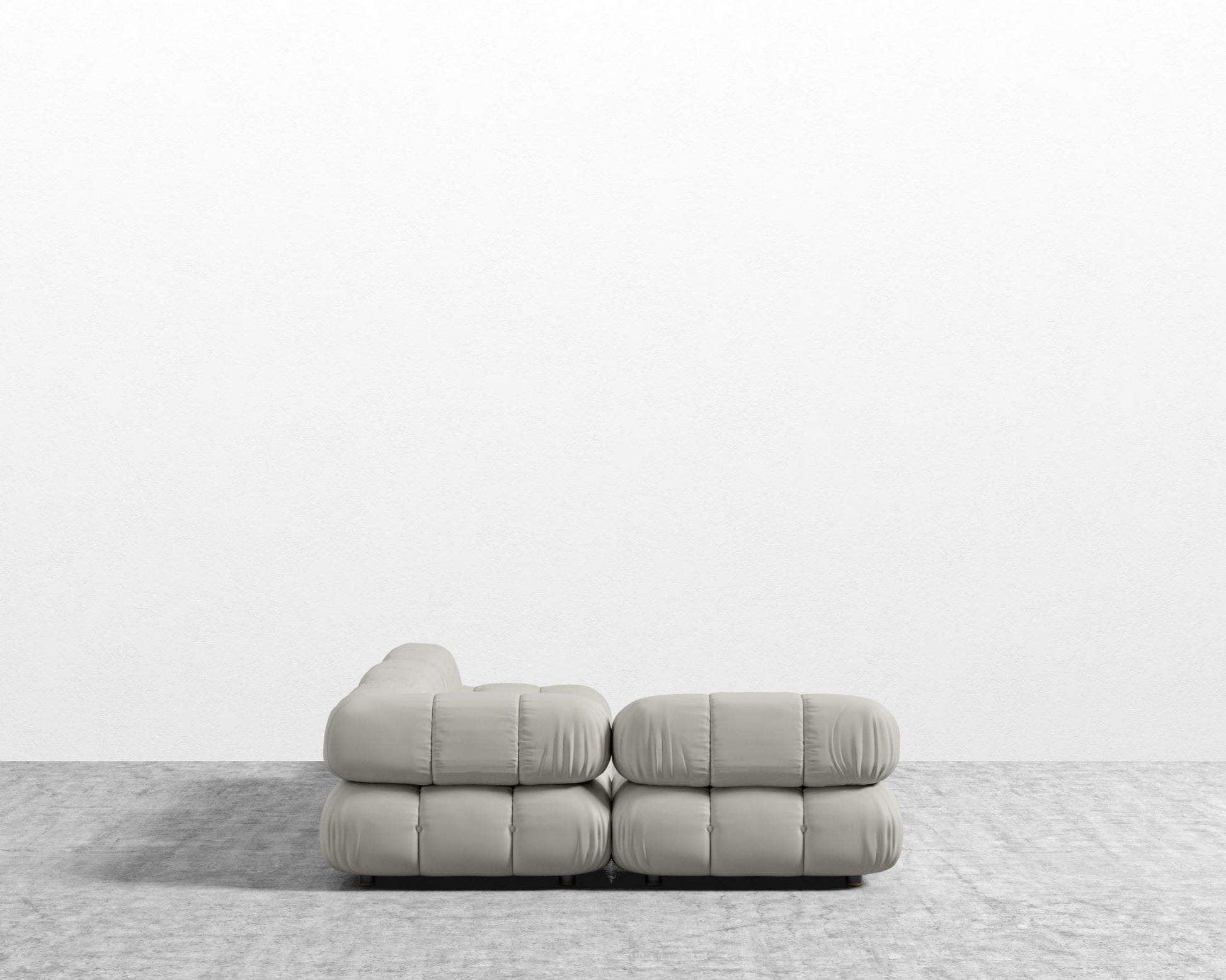 Belia Modular Sectional - Trento Microfiber Leather - Trento Taupe