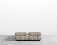 Belia Modular Sectional - Plush Velvet - Warm Taupe
