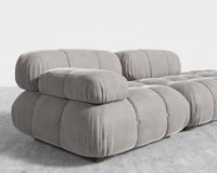 Belia Open End Sofa - Venice Vegan Suede - Chiffon