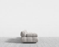 Belia Open End Sofa - Venice Vegan Suede - Chiffon