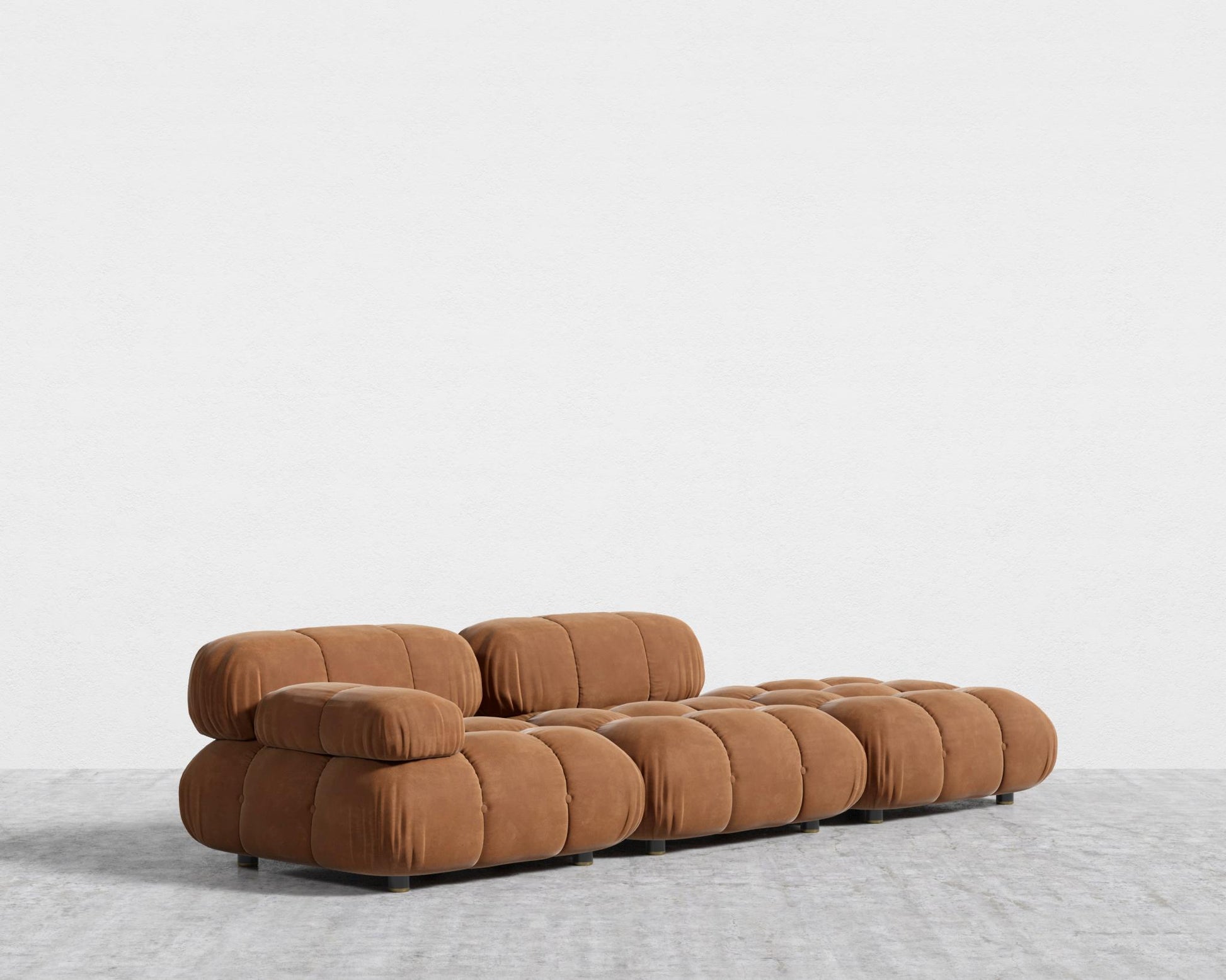 Belia Open End Sofa - Venice Vegan Suede - Cider