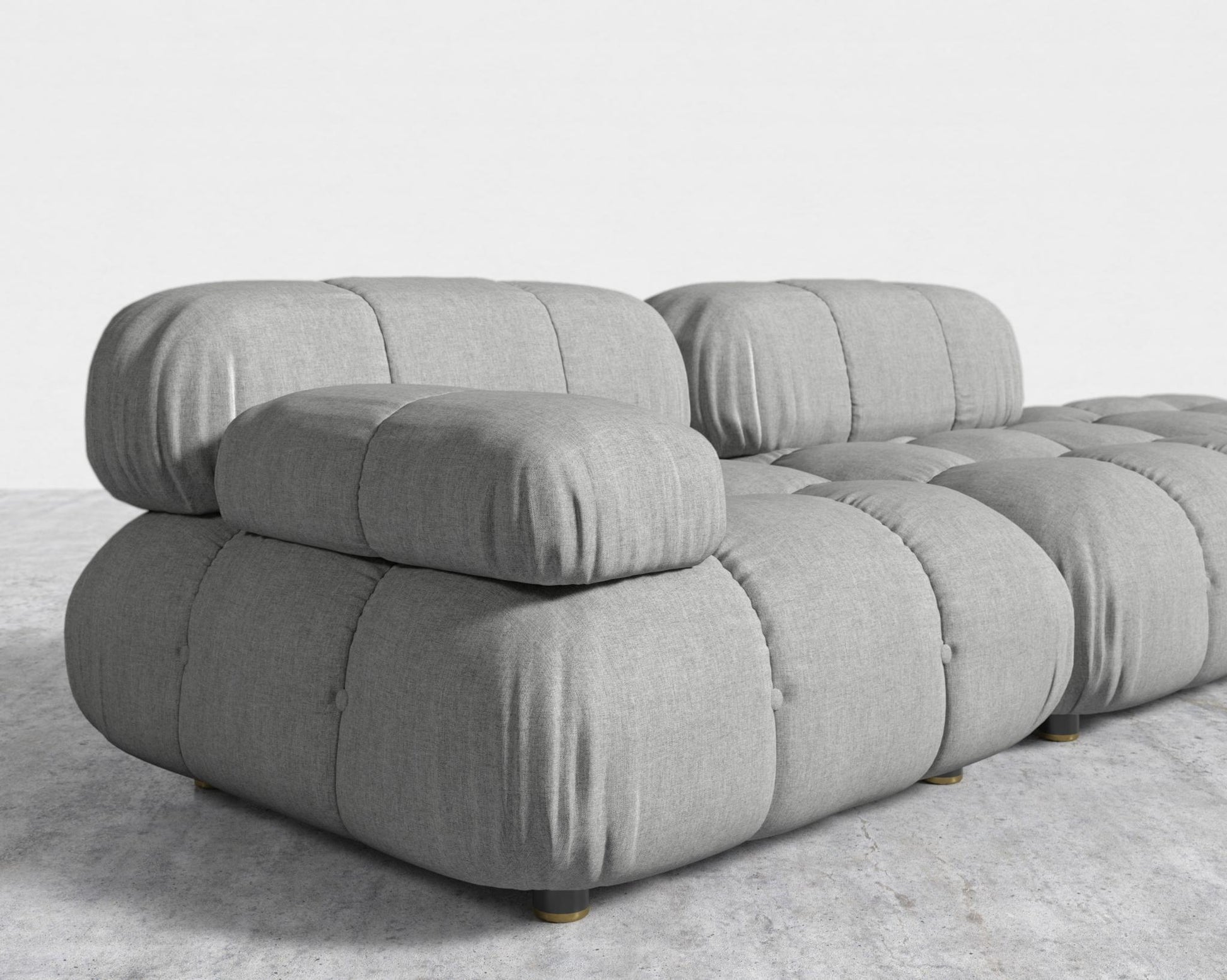 Belia Open End Sofa - Modern Felt - Malmo