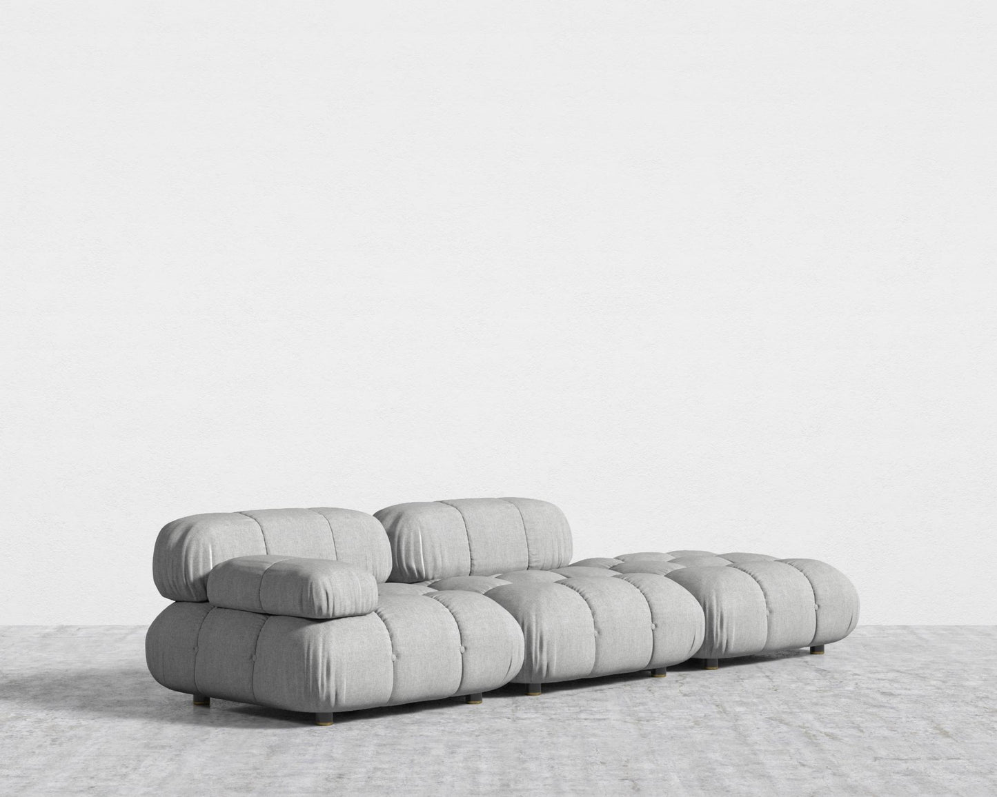 Belia Open End Sofa - Modern Felt - Malmo