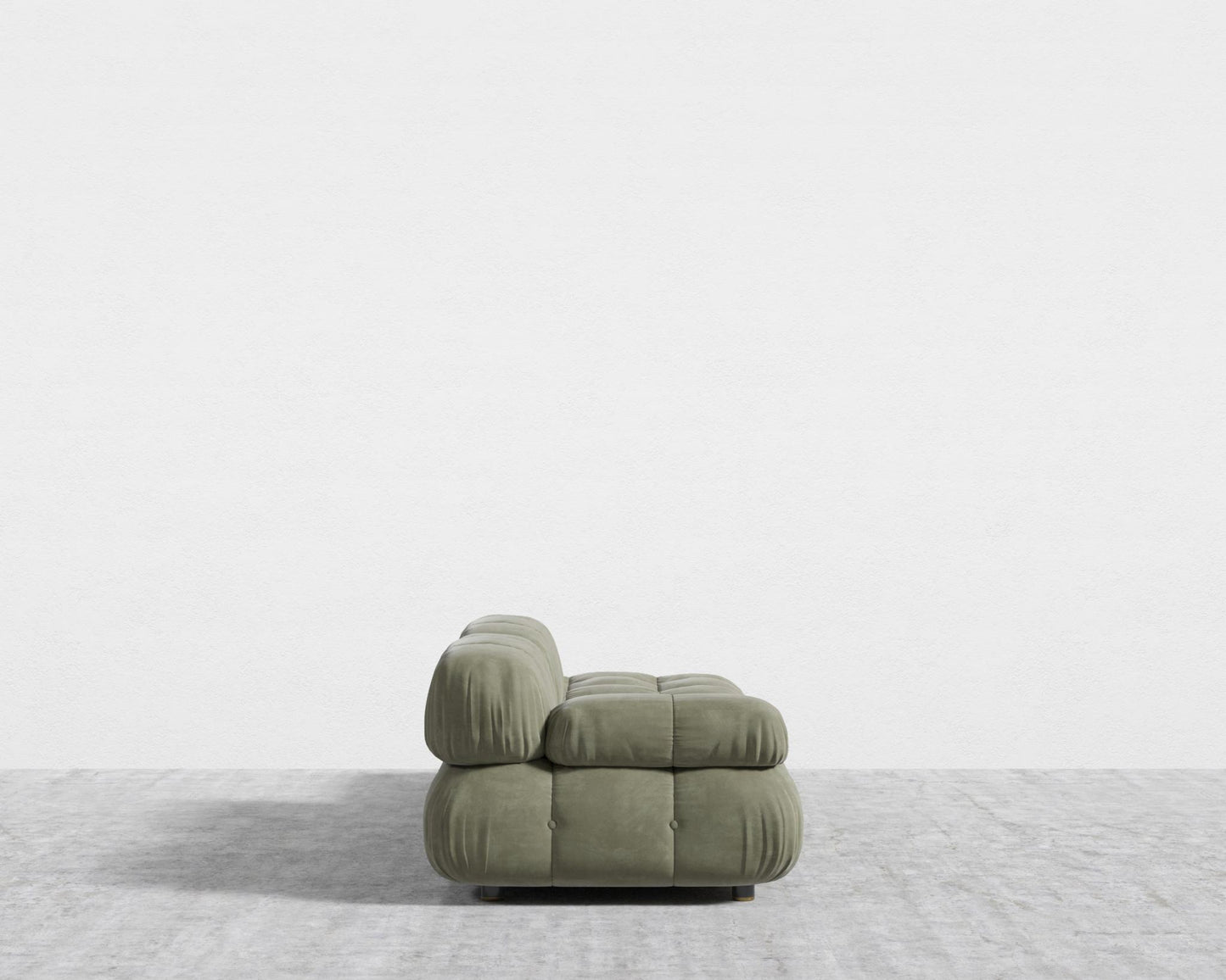 Belia Open End Sofa - Venice Vegan Suede - Sage