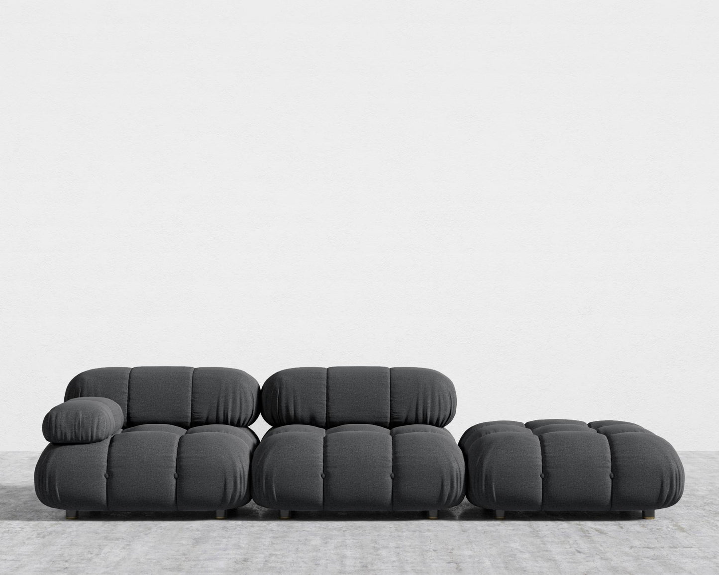 Belia Open End Sofa - Modern Felt - Stockholm