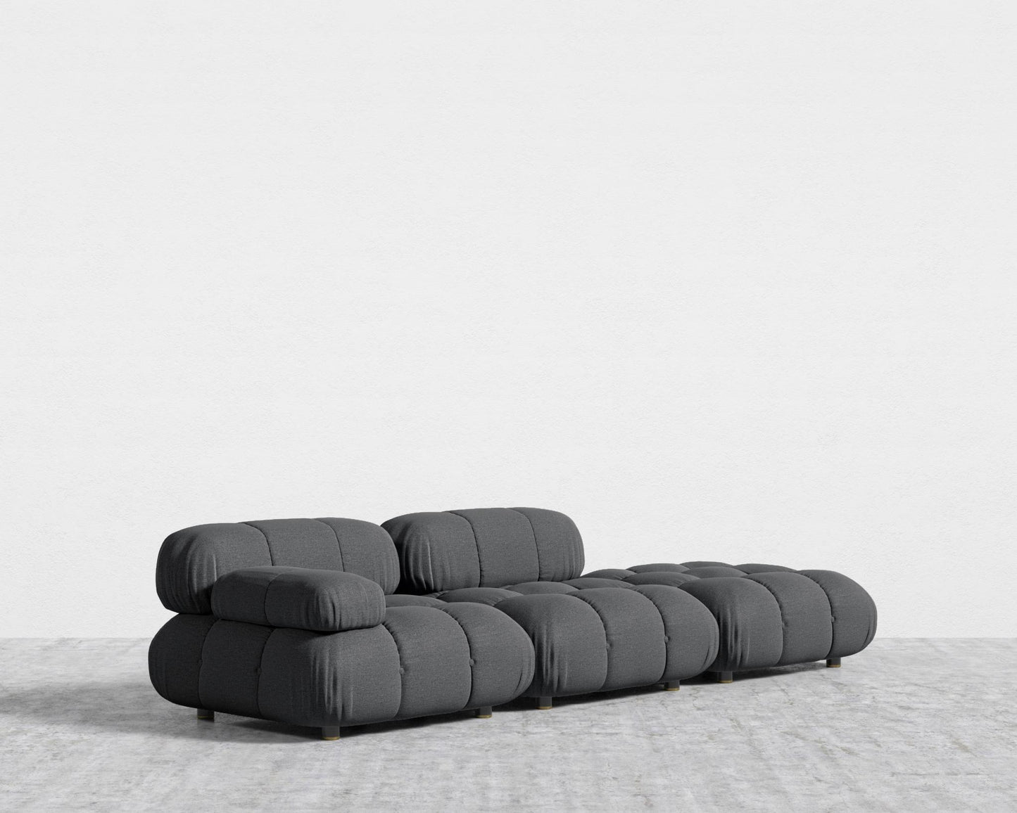 Belia Open End Sofa - Modern Felt - Stockholm