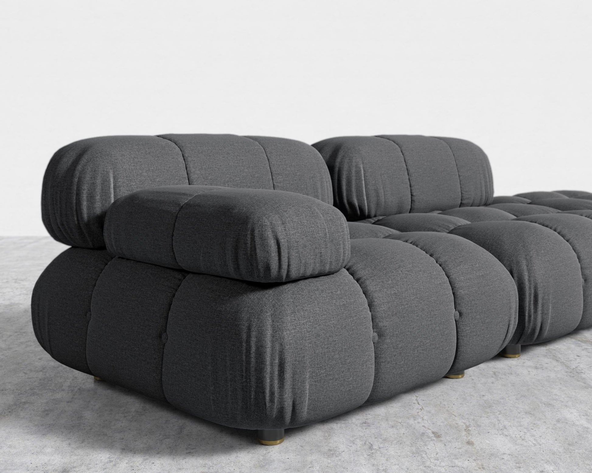 Belia Open End Sofa - Modern Felt - Stockholm