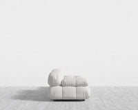 Belia Open End Sofa - Trento Microfiber Leather - Trento Eggshell