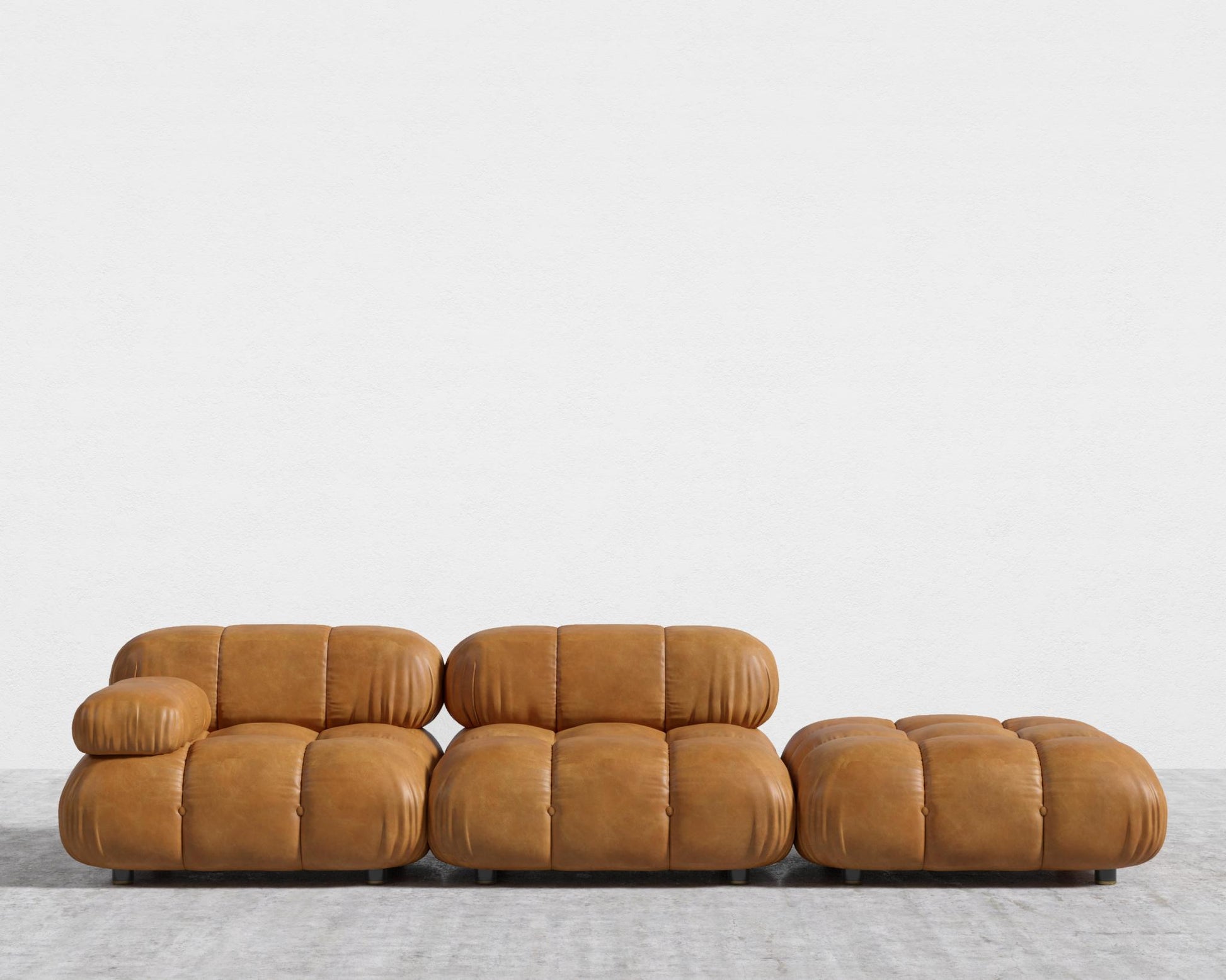 Belia Open End Sofa - Trento Microfiber Leather - Trento Morocco