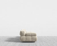 Belia Open End Sofa - Plush Velvet - Warm Taupe