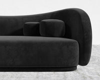 Diane Sofa - Plush Velvet - Black