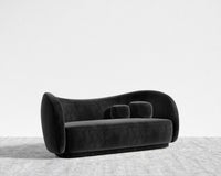 Diane Sofa - Plush Velvet - Black