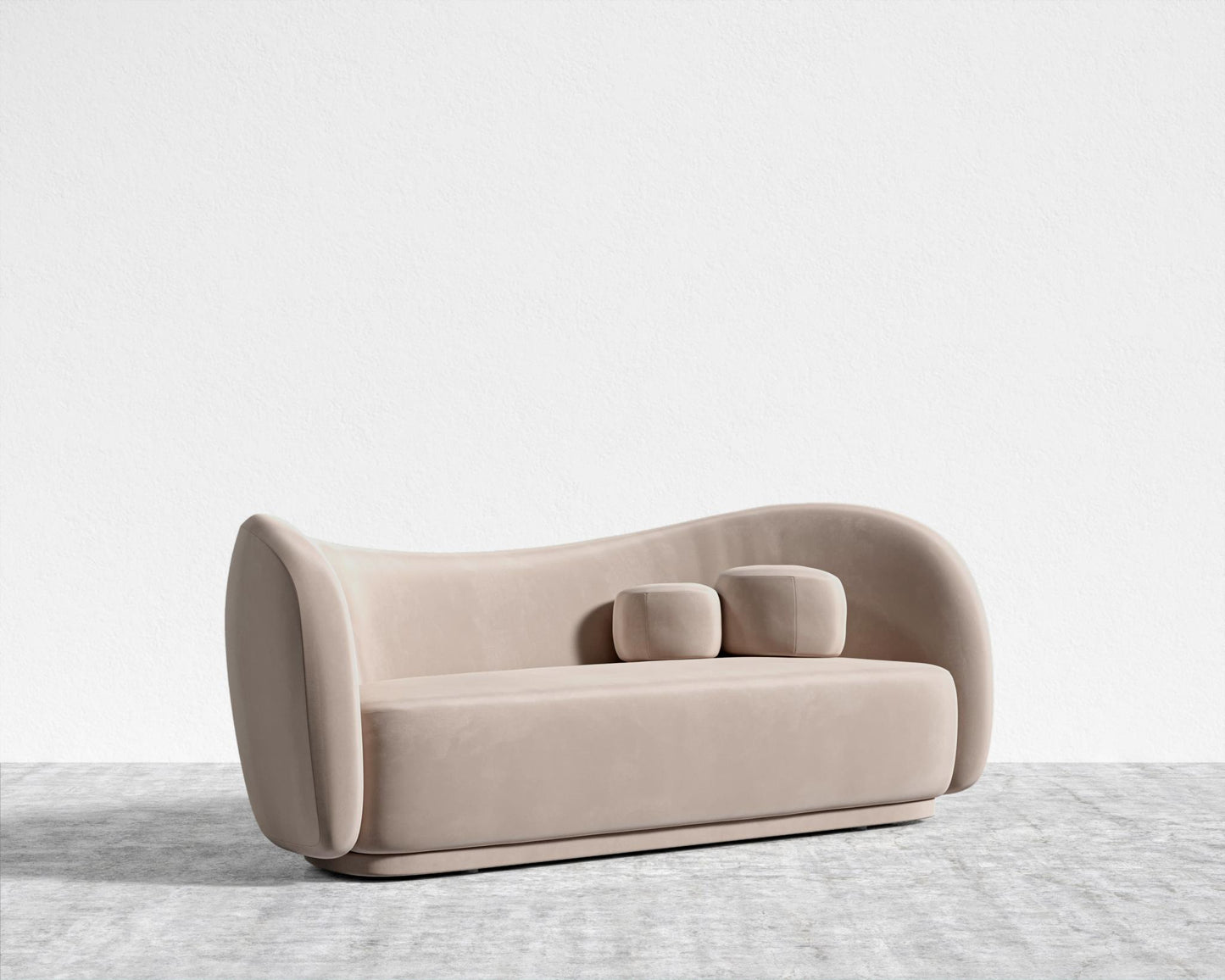 Diane Sofa - Plush Velvet - Blush