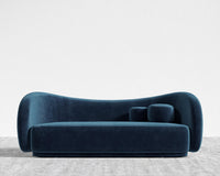 Diane Sofa - Plush Velvet - Cobalt