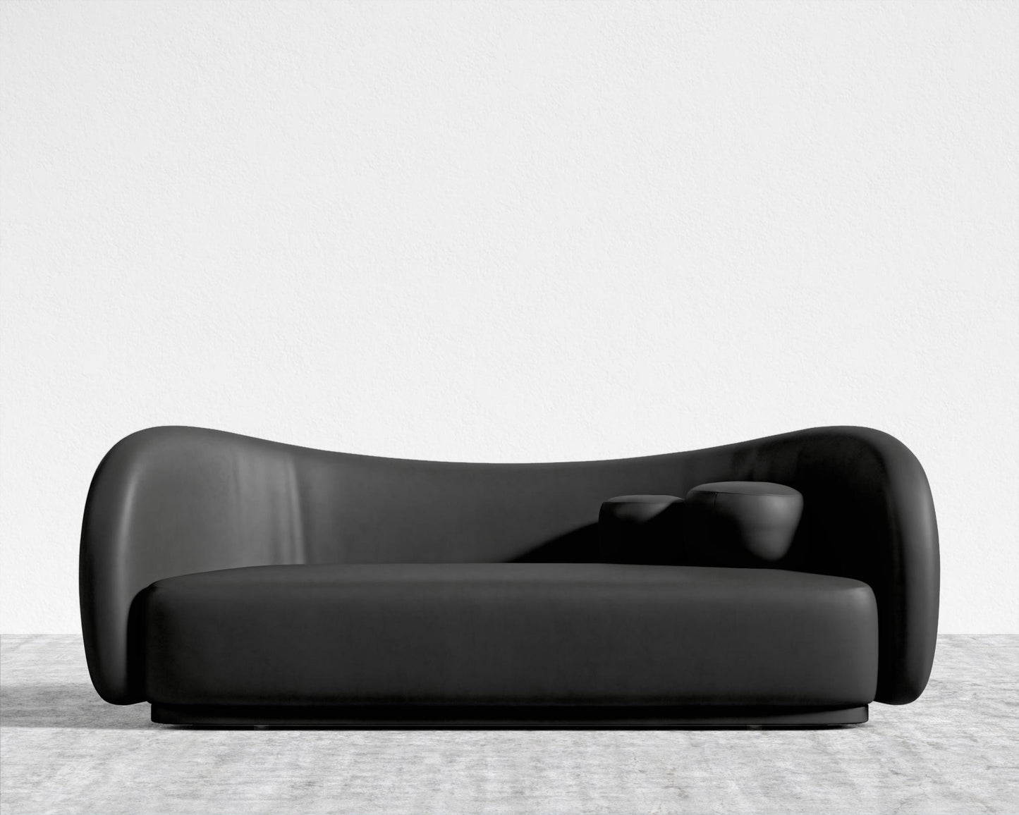 Diane Sofa - Trento Microfiber Leather - Trento Jet Black