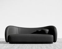 Diane Sofa - Trento Microfiber Leather - Trento Jet Black