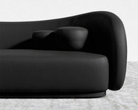 Diane Sofa - Trento Microfiber Leather - Trento Jet Black