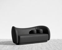 Diane Sofa - Trento Microfiber Leather - Trento Jet Black