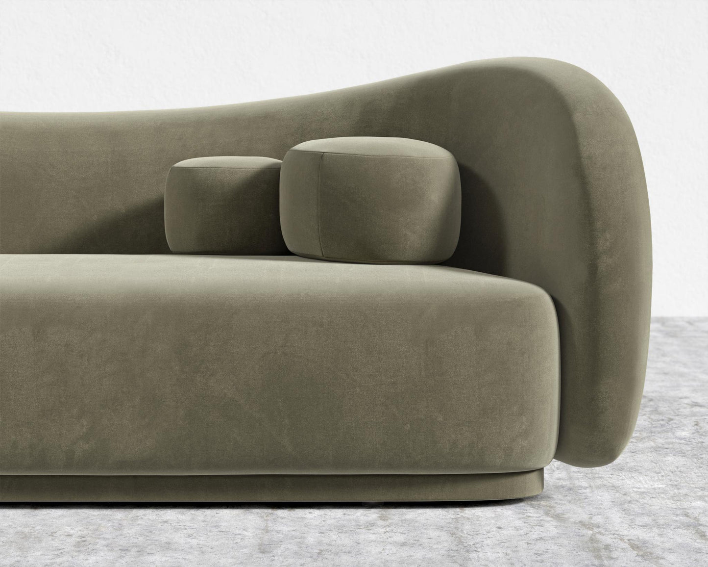 Diane Sofa - Plush Velvet - Olive Green