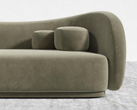 Diane Sofa - Plush Velvet - Olive Green