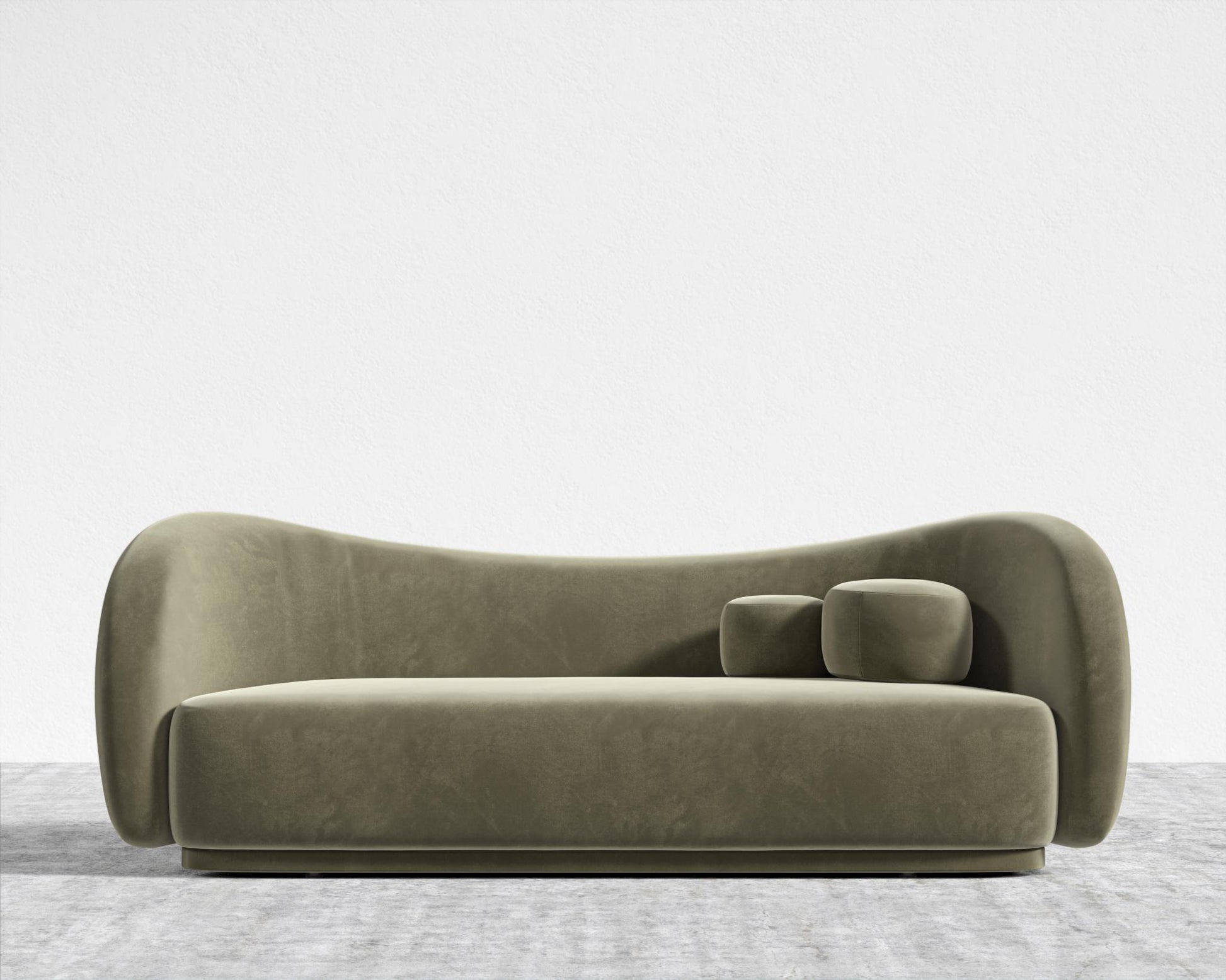 Diane Sofa - Plush Velvet - Olive Green