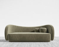 Diane Sofa - Plush Velvet - Olive Green