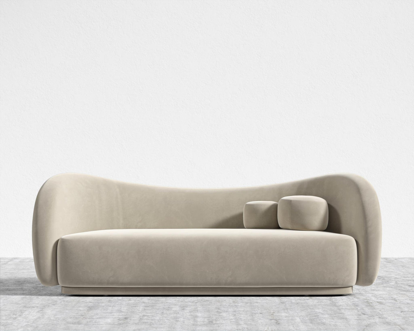 Diane Sofa - Plush Velvet - Warm Taupe
