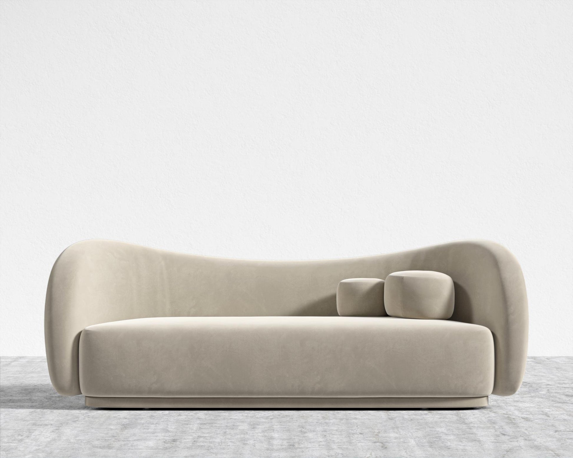 Diane Sofa - Plush Velvet - Warm Taupe