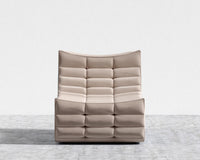 Tanner Chaise - Plush Velvet - Blush