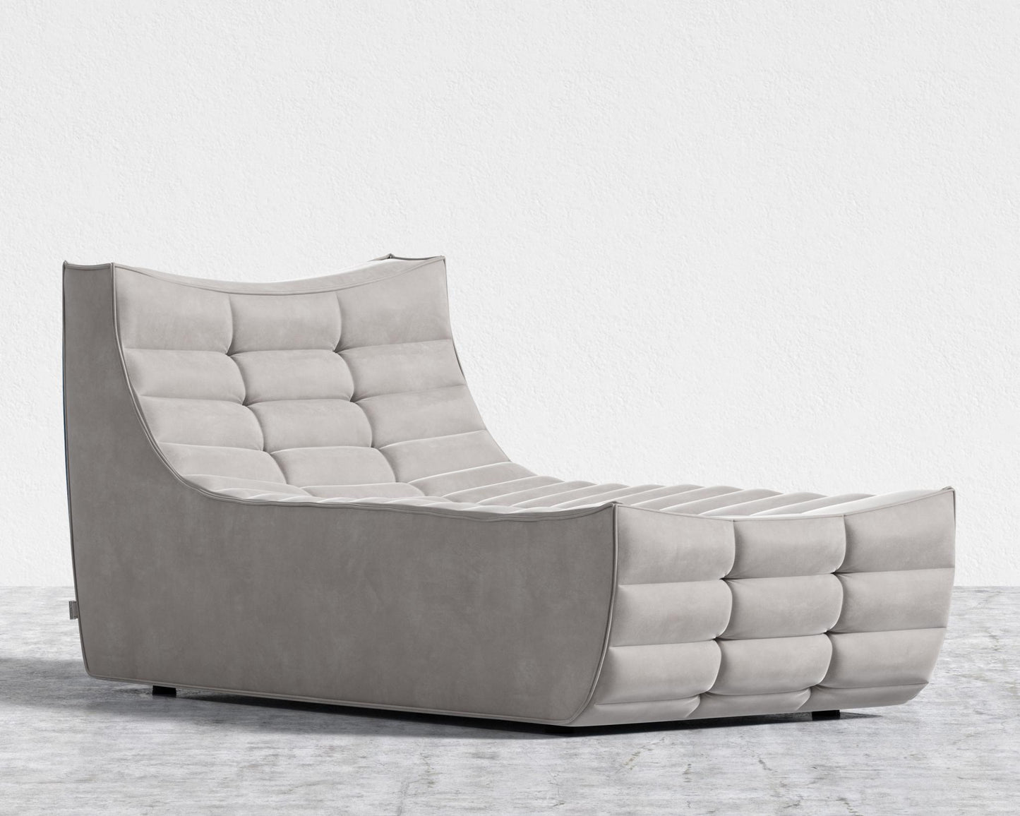 Tanner Chaise - Venice Vegan Suede - Chiffon