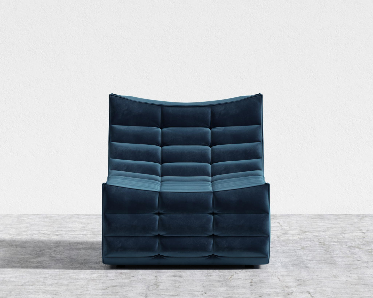 Tanner Chaise - Plush Velvet - Cobalt