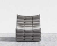 Tanner Chaise - Plush Velvet - Glacier Grey