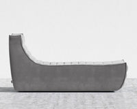 Tanner Chaise - Plush Velvet - Glacier Grey