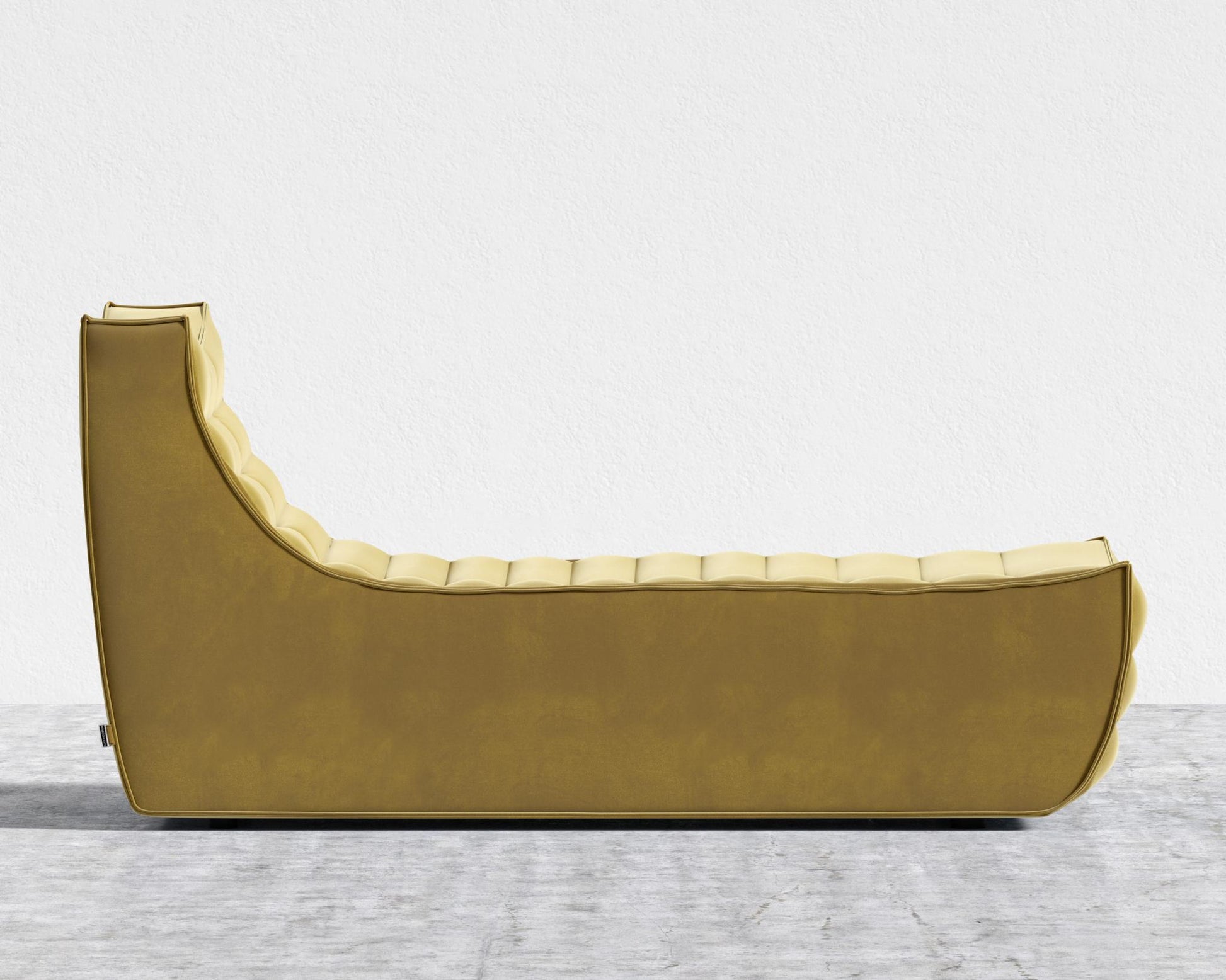 Tanner Chaise - Plush Velvet - Golden Beryl