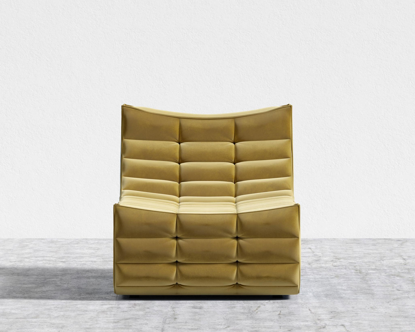 Tanner Chaise - Plush Velvet - Golden Beryl