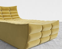 Tanner Chaise - Plush Velvet - Golden Beryl