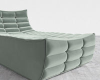 Tanner Chaise - Plush Velvet - Moonstone