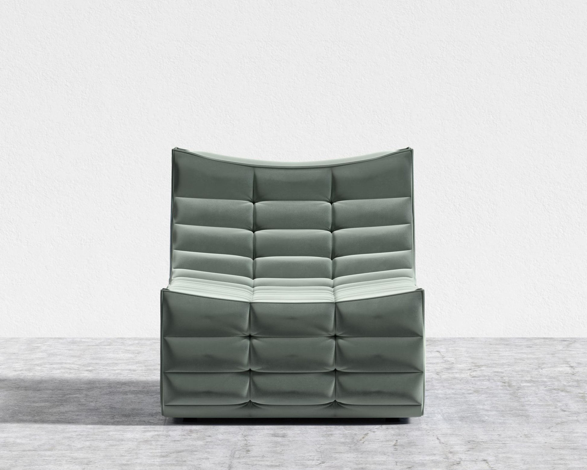 Tanner Chaise - Plush Velvet - Moonstone