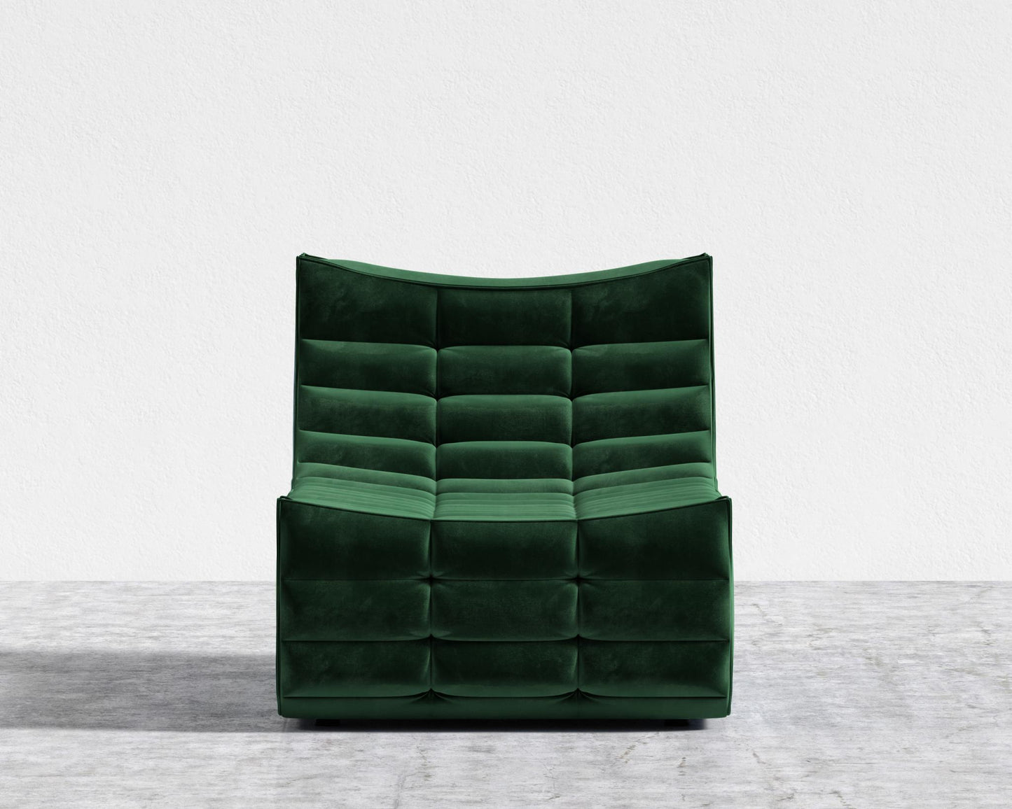 Tanner Chaise - Plush Velvet - Moss