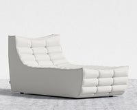 Tanner Chaise - Trento Microfiber Leather - Trento Eggshell