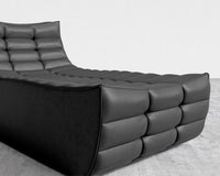 Tanner Chaise - Trento Microfiber Leather - Trento Jet Black